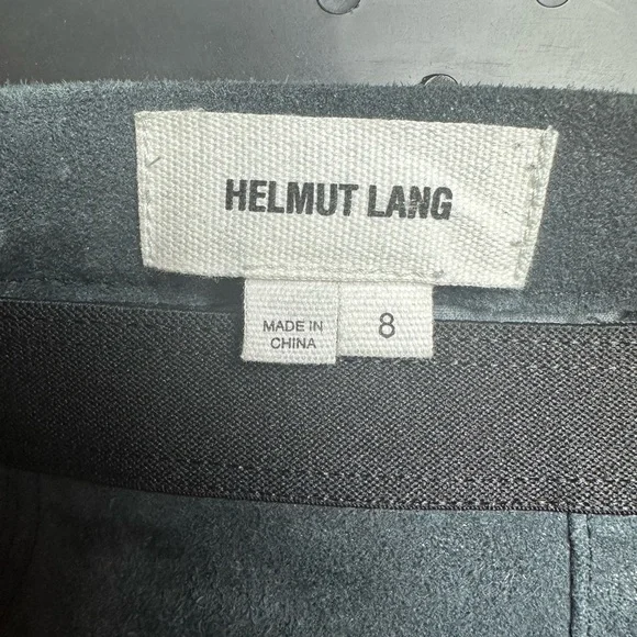 Helmut Lang Real Suede Leggings | Stretch Leather Pants | Designer Luxury - Picture 4 of 11